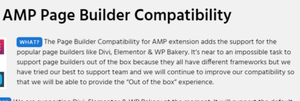 AMP Page Builder Compatibility