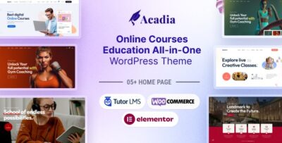 Acadia - University & Online Course WordPress Theme