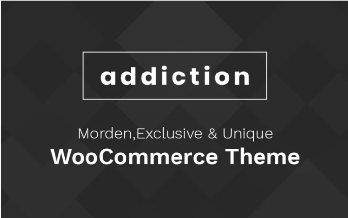 Addiction - Multipurpose Store WooCommerce Theme