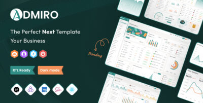Admiro - React Nextjs Admin & Dashboard Template