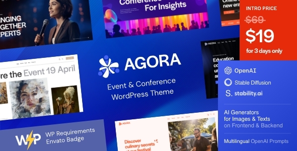 Agora - Event & Conference WordPress Theme Agora - Event & Conference WordPress Theme