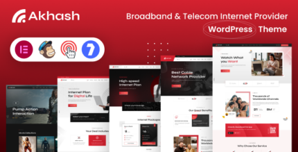 Akhash - Broadband & Internet Services Provider WordPress Theme