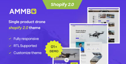 Ammbo - Single Product Drone Shop Shopify 2.0 Theme