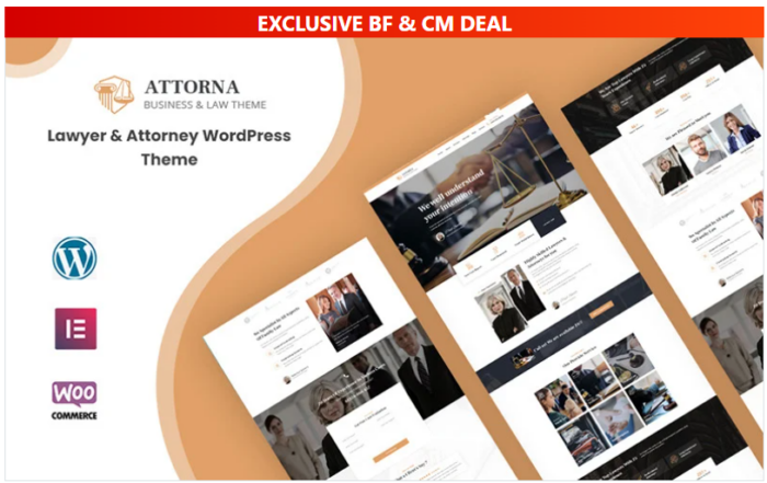 Attorna - Law, Lawyer, and Attorney WordPress Theme