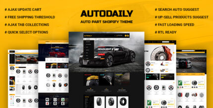 Autodaily - Auto Parts & Car Accessories Store Shopify Theme