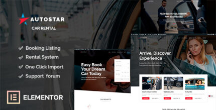 Autostar - Car Rental WordPress Theme