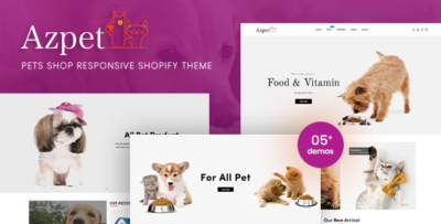 Azpet - Pet Food Shop Responsive Shopify Theme