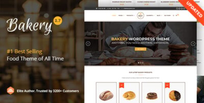 Bakery WordPress Cake & Food Theme