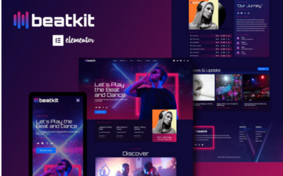 BeatKit - Music Events Elementor Template Kit