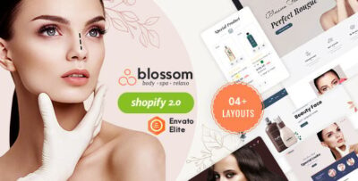 Blossom - Shopify Multi-Purpose Beauty Cosmetics Spa Herbal Theme