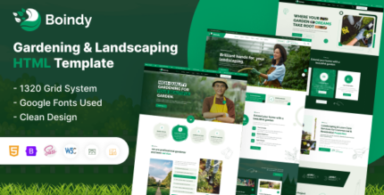 Boindy - Gardening and Landscaping HTML Template