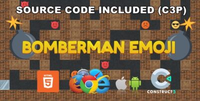 Bomberman Emoji - DesktopMobile - HTML5 Game - (C3P)