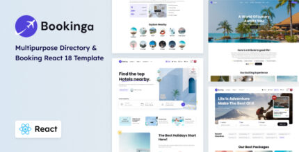 Bookinga - Multipurpose React Booking and Directory Template