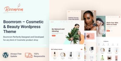 Boomrom - Cosmetic & Beauty Shop WordPress theme