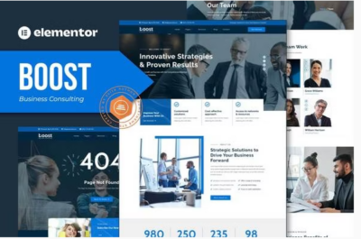 Boost - Business Consulting Elementor Template Kit