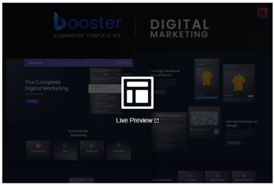 Booster - Digital Marketing Elementor Template Kit