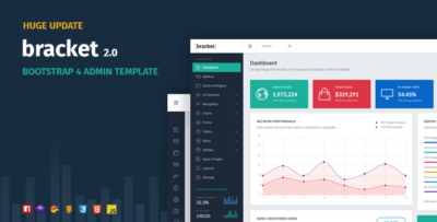 Bracket Responsive Bootstrap 4 Admin Template