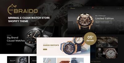 Braido - Minimal & Clean Watch Store Shopify Theme