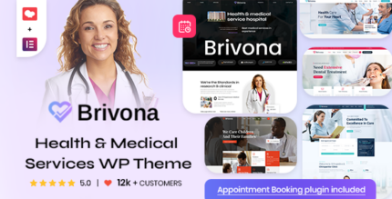 Brivona - Clinical Websites WordPress Theme with Appointments Booking