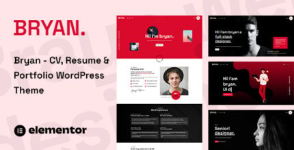 Bryan - Resume WordPress Theme