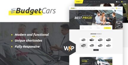 Budget Cars Car Dealer & Rental WordPress Theme + Store