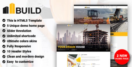 Build - Construction HTML Template