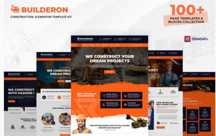 Builderon – Construction Elementor Template Kit