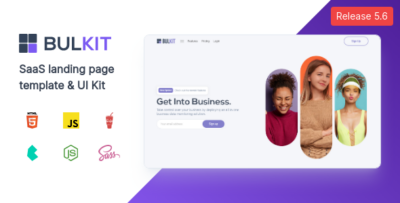 Bulkit - Saas Landing Pages