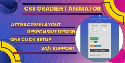 CSS Gradient Animator Theme +Tool For Blogger