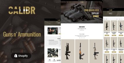 Calibr - Guns, Weapon Shop Shopify Theme