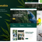 Cannabia – Medical Marijuana & CBD Oil Elementor Template Kit