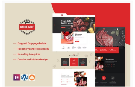 Carne - Meat Shop Elementor Template Kit