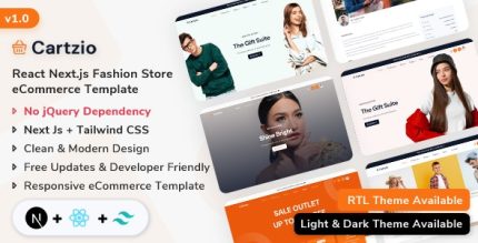 Cartzio - React Next.js eCommerce Template