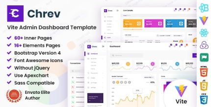 Chrev - Vite Crypto Admin Dashboard Template