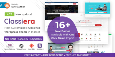 Classiera - Classified Ads WordPress Theme