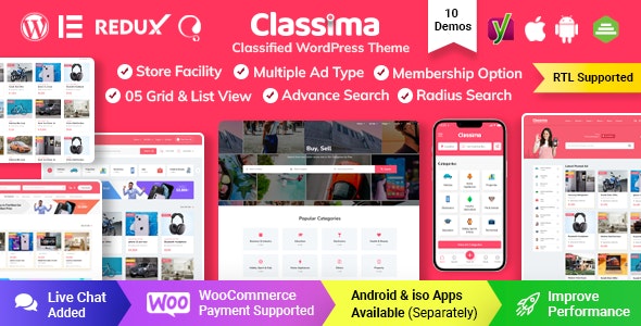 Classima - Classified Ads WordPress Theme Classima - Classified Ads WordPress Theme