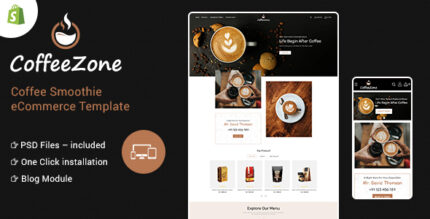 CoffeeZone Multipurpose E-commerce Shopify Template