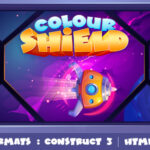 Colour Shield Game (Construct 3 C3P HTML5) Endless Spaceship Game