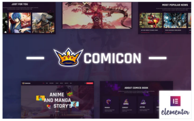 Comicon - Anime and Manga WordPress Theme