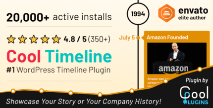 Cool Timeline Pro - WordPress Timeline Plugin v4.8.5