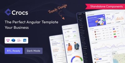 Crocs - Angular 18 Admin Dashboard