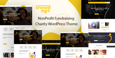 Crowdngo - Fundraising Charity WordPress Theme