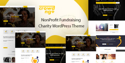 Crowdngo – Fundraising Charity WordPress Theme