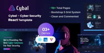Cybal - Cyber Security React js Template