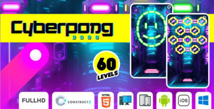 Cyberpong - HTML5 Game (Construct3)