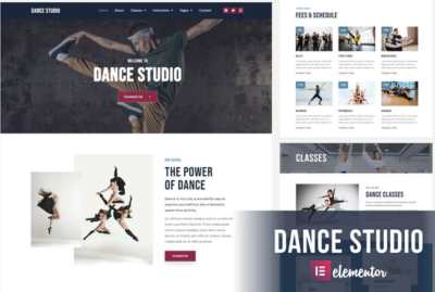 Dance Studio - Elementor Template Kit