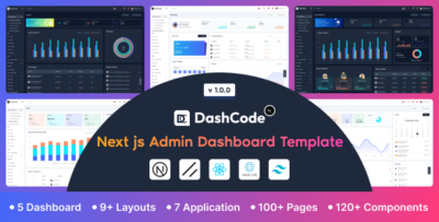 Dashcode Next - Tailwind & Next.js Admin Dashboard with shadcn UI