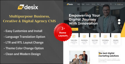 Desix - Multipurpose Business, Creative & Digital Agency CMS v2.1