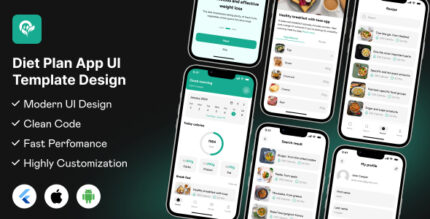 Diet App UI Template Personalized Diet & Nutrition Management App in Flutter Dietify App UI