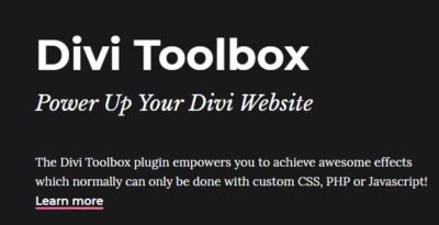 Divi Toolbox - Powerful Tool to Customize